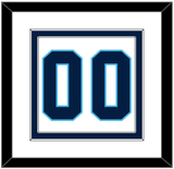 Pittsburgh Number (Back) - Home White (1970-1972) - Double Mat 2