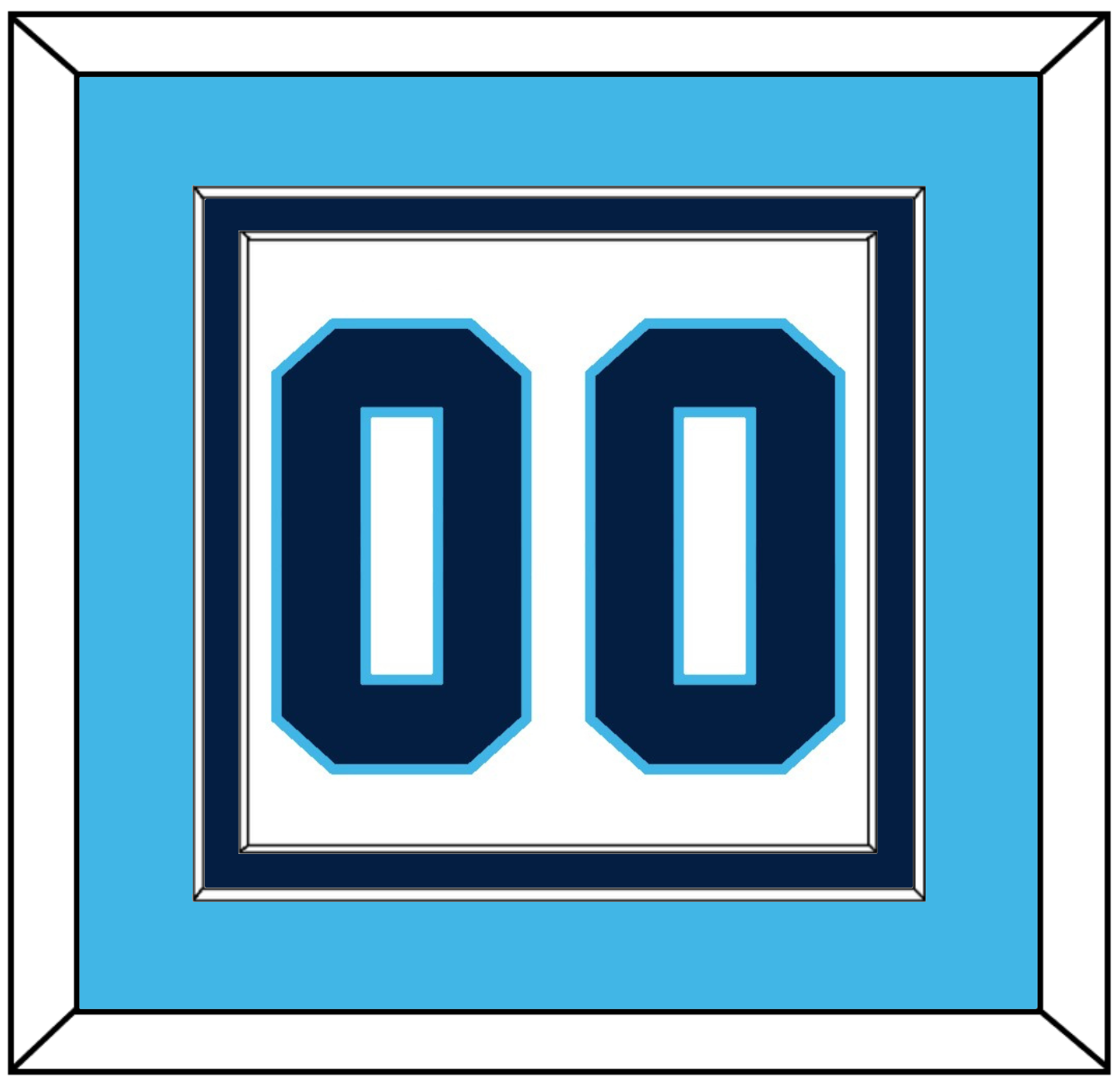 Pittsburgh Number (Back) - Road White (1968-1970) - Signature Tier 3