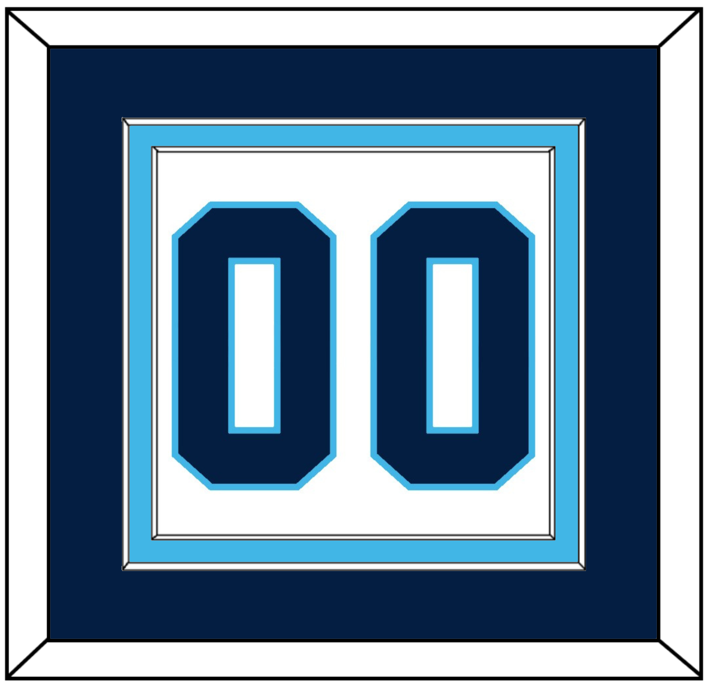 Pittsburgh Number (Back) - Road White (1968-1970) - Signature Tier 4