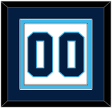 Pittsburgh Number (Back) - Home White (1970-1972) - Double Mat 4