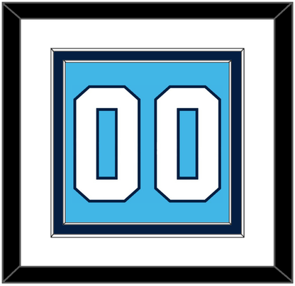 Pittsburgh Number (Back) - Home Powder Blue (1968-1970) - Signature Tier 1