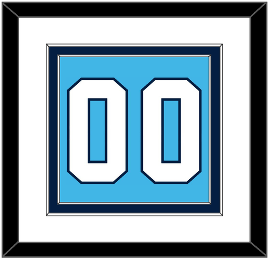 Pittsburgh Number (Back) - Home Powder Blue (1968-1970) - Signature Tier 1