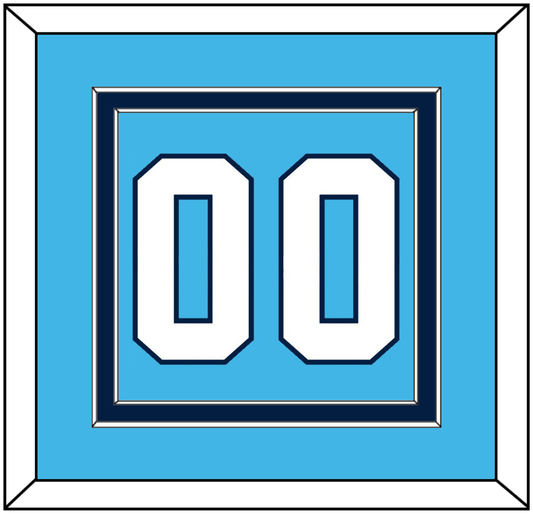 Pittsburgh Number (Back) - Road Powder Blue (1970-1972) - Signature Tier 2