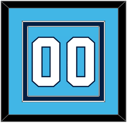 Pittsburgh Number (Back) - Road Powder Blue (1970-1972) - Signature Tier 2