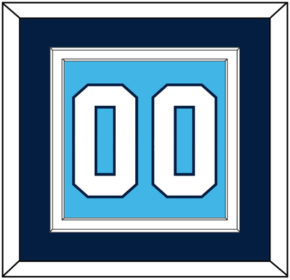 Pittsburgh Number (Back) - Home Powder Blue (1968-1970) - Signature Tier 3