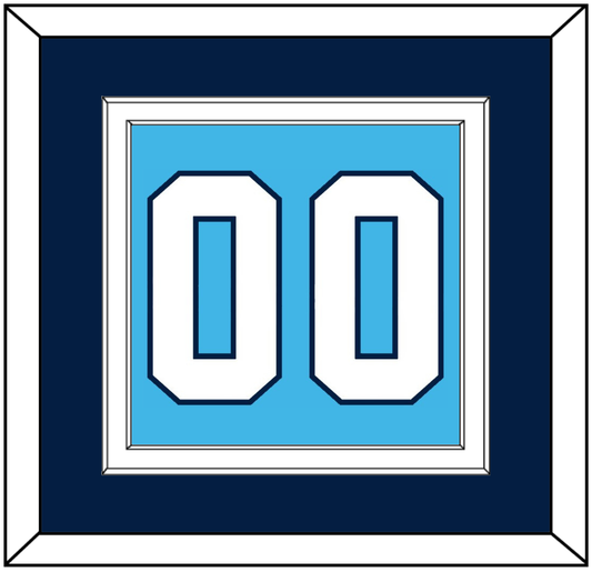 Pittsburgh Number (Back) - Road Powder Blue (1970-1972) - Signature Tier 3
