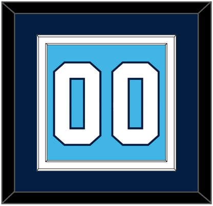 Pittsburgh Number (Back) - Home Powder Blue (1968-1970) - Signature Tier 3