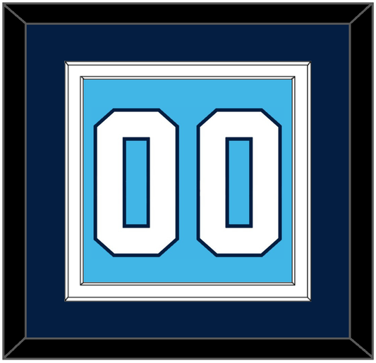 Pittsburgh Number (Back) - Road Powder Blue (1970-1972) - Signature Tier 3