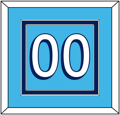 Pittsburgh Number (Back) - Road Powder Blue (1967-1968) - Signature Tier 2