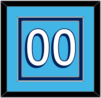 Pittsburgh Number (Back) - Road Powder Blue (1967-1968) - Signature Tier 2