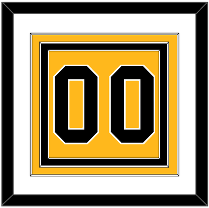Pittsburgh Number (Back) - Alternate Gold (1981-1983) - Premier Tier 1
