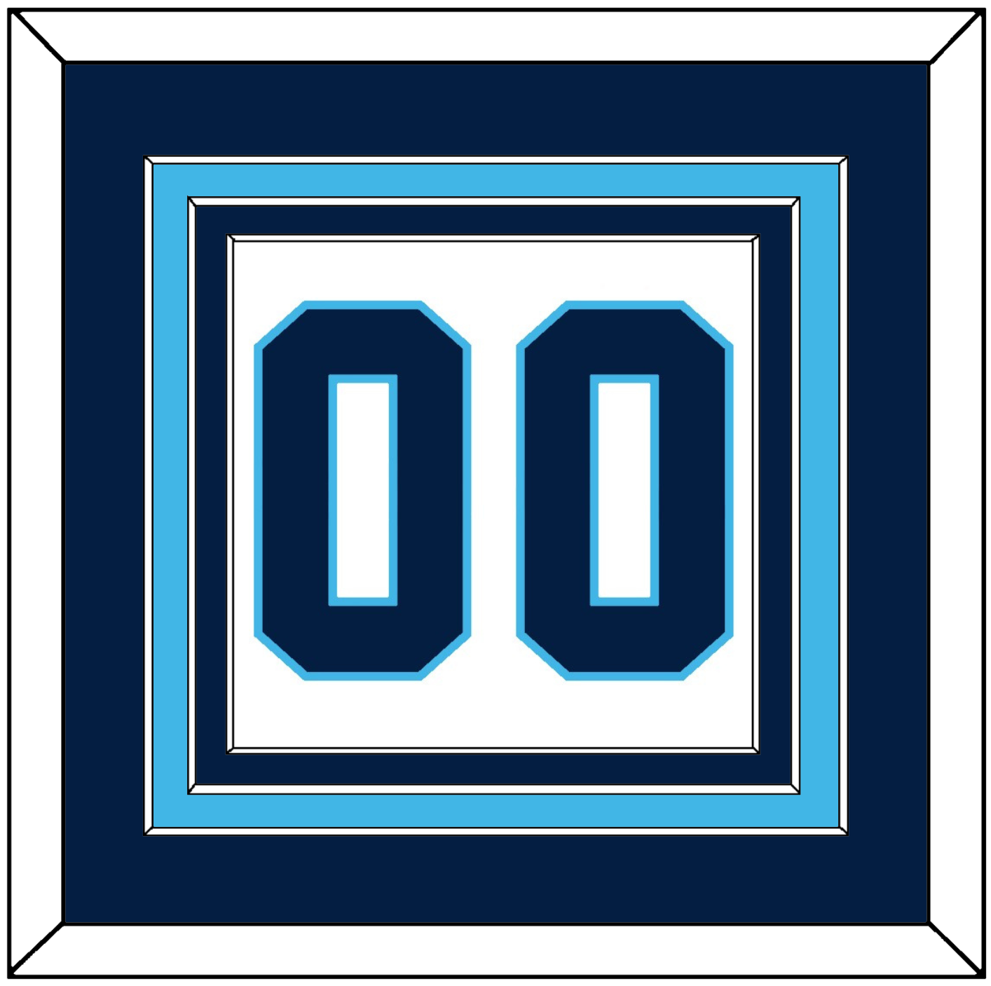 Pittsburgh Number (Back) - Home White (1970-1972) - Premier Tier 3