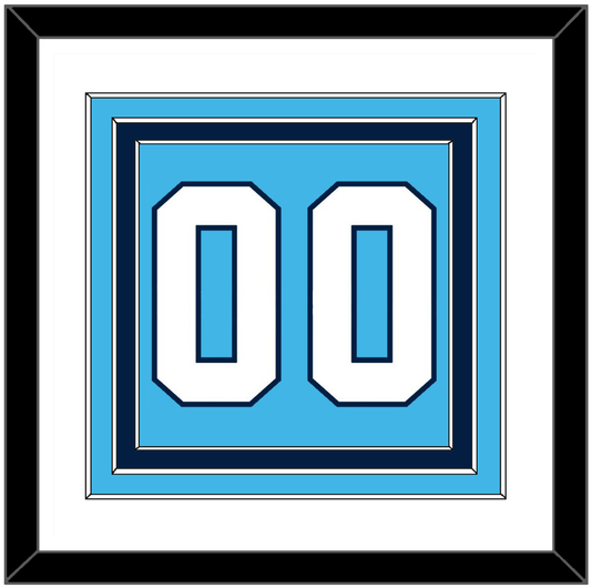 Pittsburgh Number (Back) - Home Powder Blue (1968-1970) - Premier Tier 1