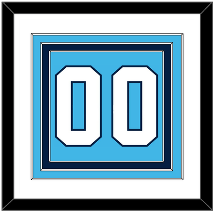 Pittsburgh Number (Back) - Road Powder Blue (1970-1972) - Premier Tier 1