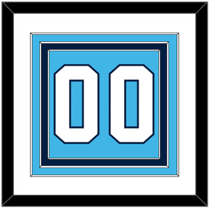 Pittsburgh Number (Back) - Road Powder Blue (1970-1972) - Triple Mat 1