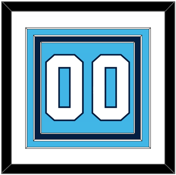 Pittsburgh Number (Back) - Road Powder Blue (1970-1972) - Triple Mat 1