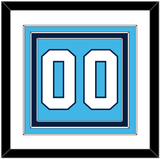 Pittsburgh Number (Back) - Road Powder Blue (1970-1972) - Triple Mat 1