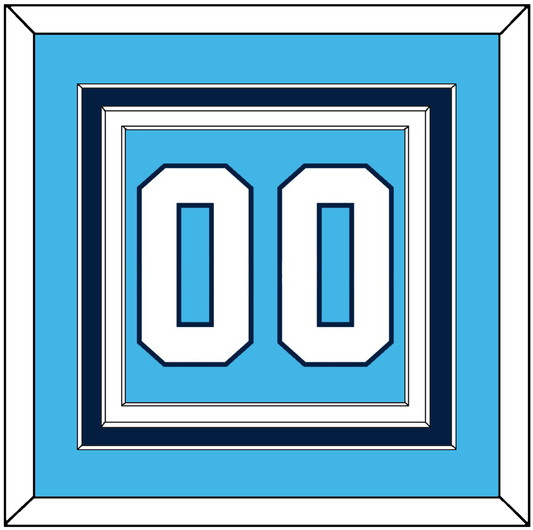 Pittsburgh Number (Back) - Home Powder Blue (1968-1970) - Premier Tier 2