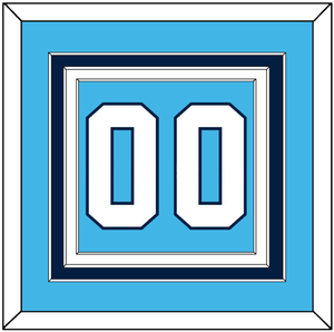 Pittsburgh Number (Back) - Home Powder Blue (1968-1970) - Triple Mat 2