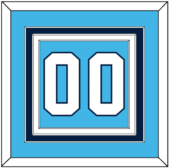 Pittsburgh Number (Back) - Road Powder Blue (1970-1972) - Triple Mat 2