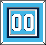 Pittsburgh Number (Back) - Road Powder Blue (1970-1972) - Triple Mat 2