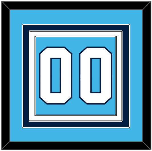 Pittsburgh Number (Back) - Home Powder Blue (1968-1970) - Premier Tier 2