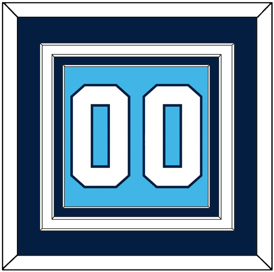 Pittsburgh Number (Back) - Home Powder Blue (1968-1970) - Premier Tier 3