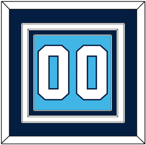 Pittsburgh Number (Back) - Home Powder Blue (1968-1970) - Triple Mat 3