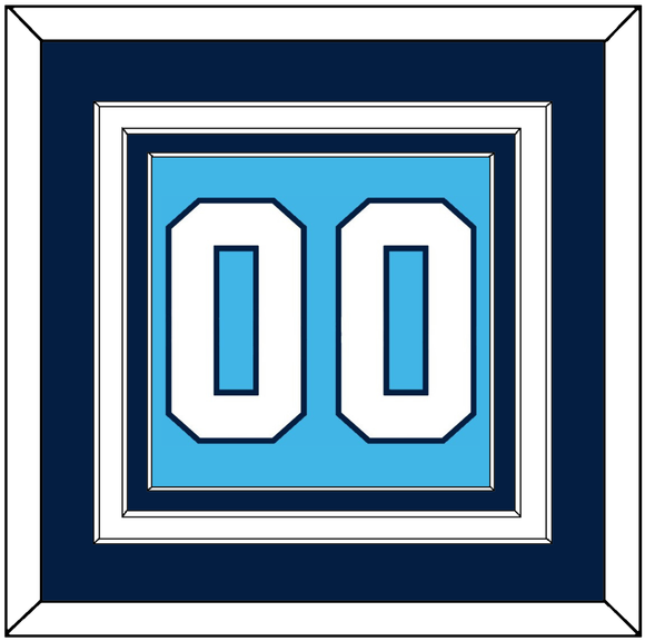 Pittsburgh Number (Back) - Road Powder Blue (1970-1972) - Triple Mat 3