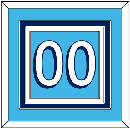 Pittsburgh Number (Back) - Road Powder Blue (1967-1968) - Premier Tier 2