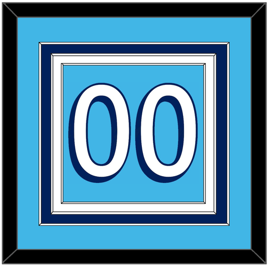 Pittsburgh Number (Back) - Road Powder Blue (1967-1968) - Premier Tier 2