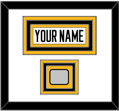 Pittsburgh Nameplate & Stanley Cup Finals Patch - Home White (1988-1992) - Premier Tier 1