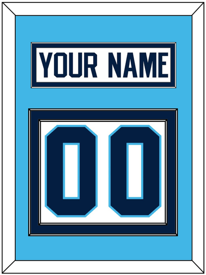 Pittsburgh Nameplate & Number (Back) - Home White (1970-1972) - Signature Tier 2