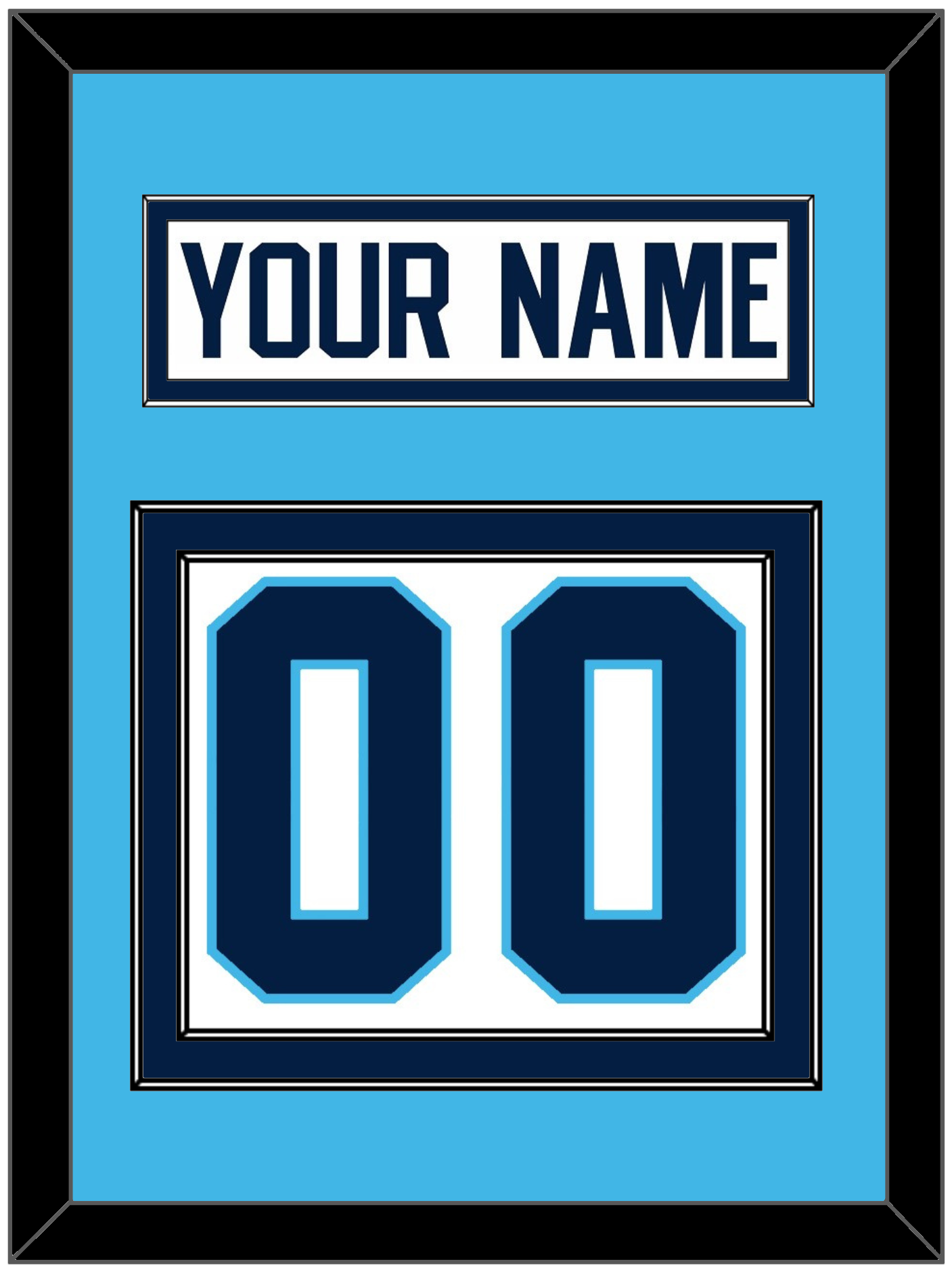 Pittsburgh Nameplate & Number (Back) - Home White (1970-1972) - Signature Tier 2