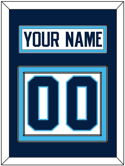 Pittsburgh Nameplate & Number (Back) - Home White (1970-1972) - Signature Tier 3