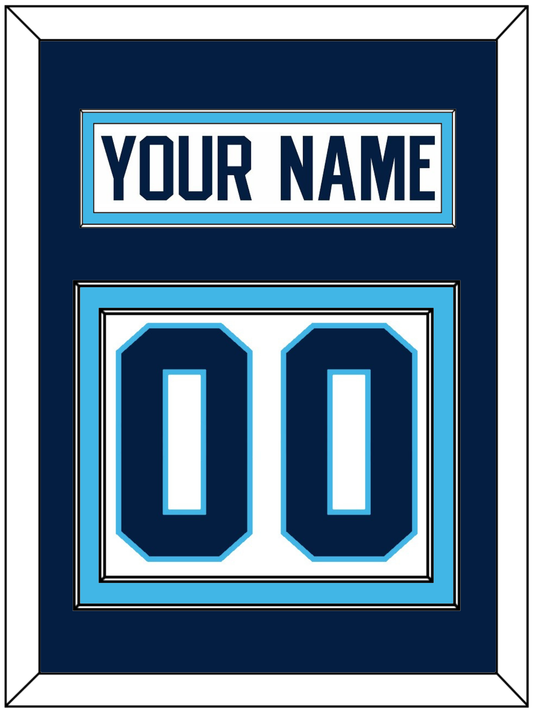 Pittsburgh Nameplate & Number (Back) - Home White (1970-1972) - Signature Tier 3