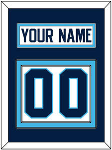 Pittsburgh Nameplate & Number (Back) - Home White (1970-1972) - Double Mat 3