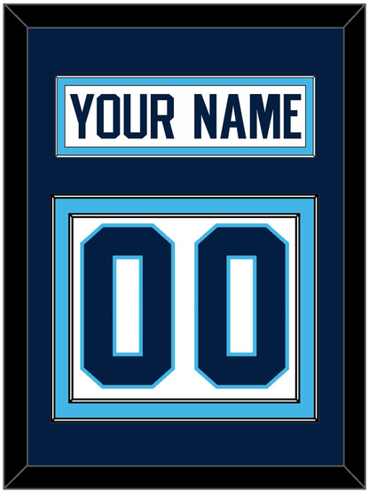 Pittsburgh Nameplate & Number (Back) - Home White (1970-1972) - Signature Tier 3