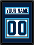 Pittsburgh Nameplate & Number (Back) - Home White (1970-1972) - Double Mat 3