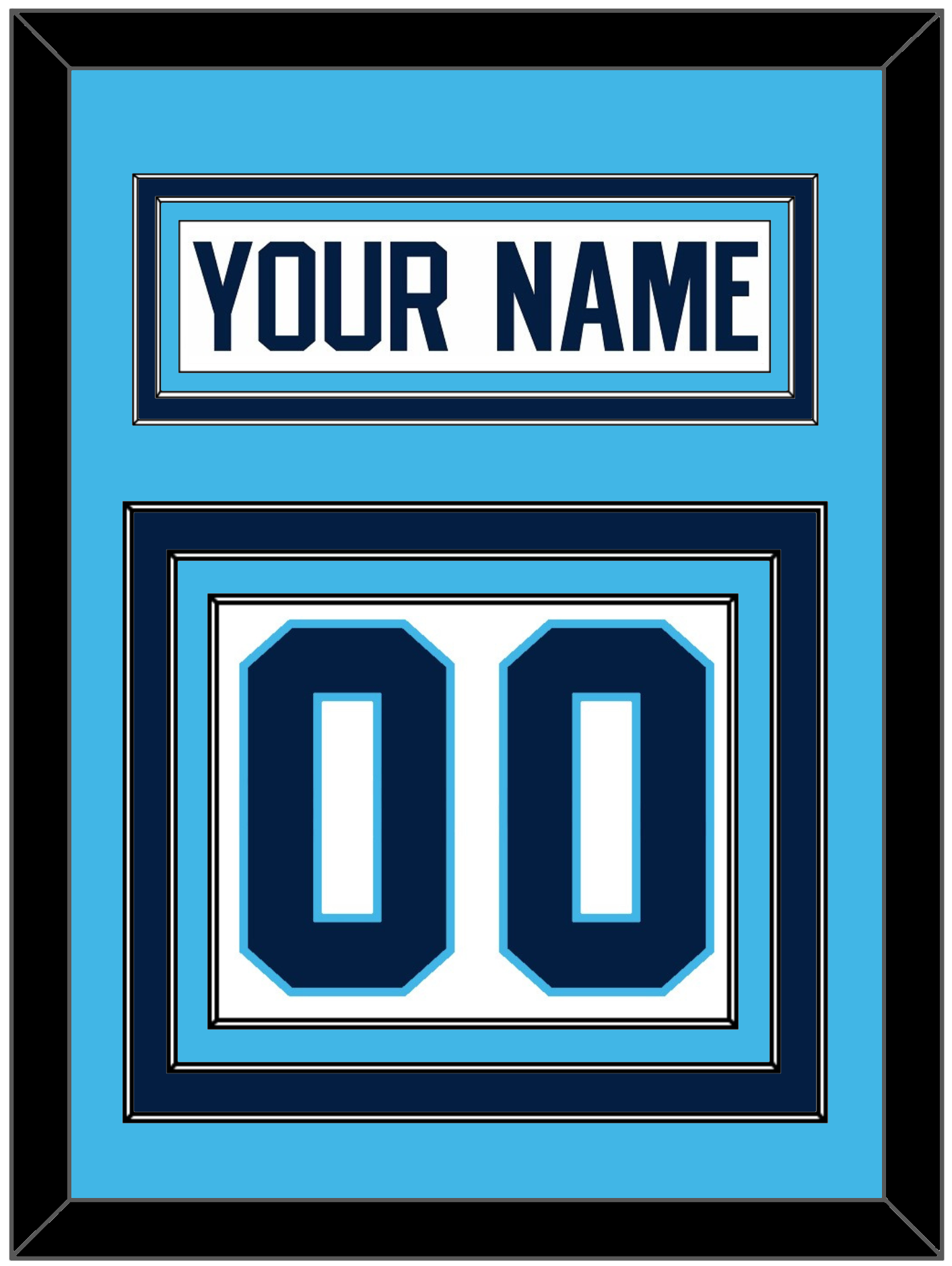 Pittsburgh Nameplate & Number (Back) - Home White (1970-1972) - Premier Tier 2