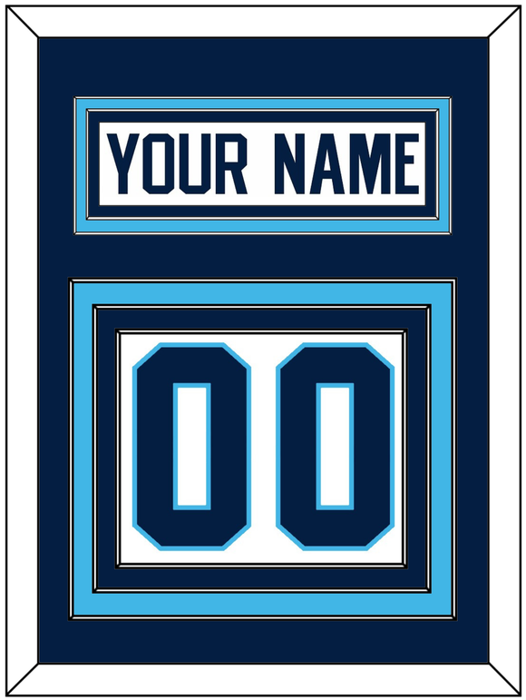 Pittsburgh Nameplate & Number (Back) - Home White (1970-1972) - Triple Mat 3