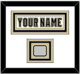 Pittsburgh Nameplate & Stanley Cup Finals Patch - Road White (2007-2016) - Triple Mat 1