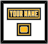 Pittsburgh Nameplate & Logo Patch - Road Black (1992-1997) - Triple Mat 1