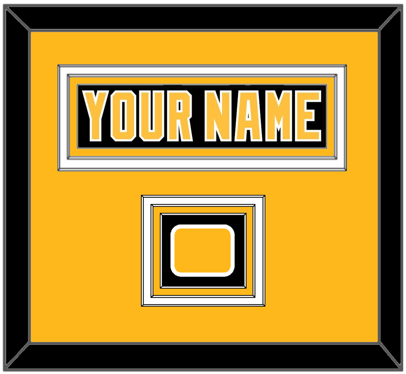 Pittsburgh Nameplate & Logo Patch - Road Black (1992-1997) - Premier Tier 2