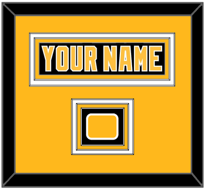 Pittsburgh Nameplate & Logo Patch - Road Black (1992-1997) - Premier Tier 2
