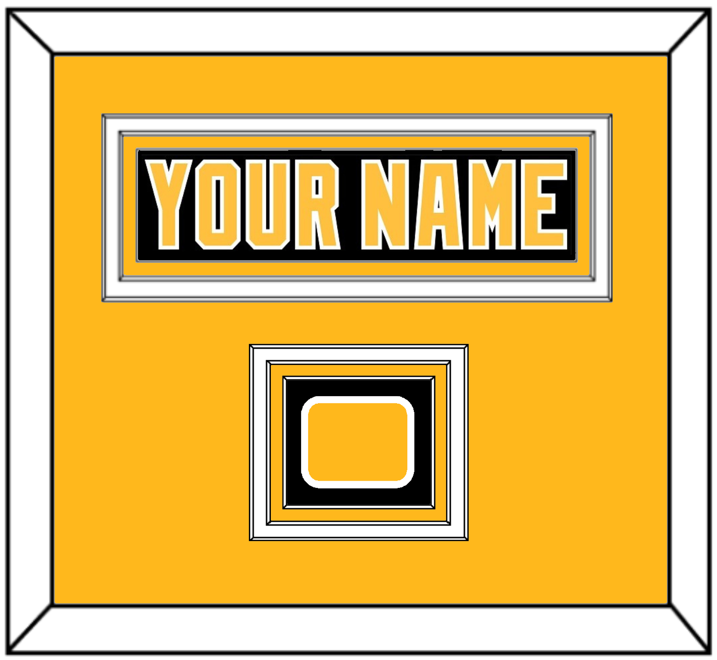 Pittsburgh Nameplate & Logo Patch - Road Black (1992-1997) - Premier Tier 2