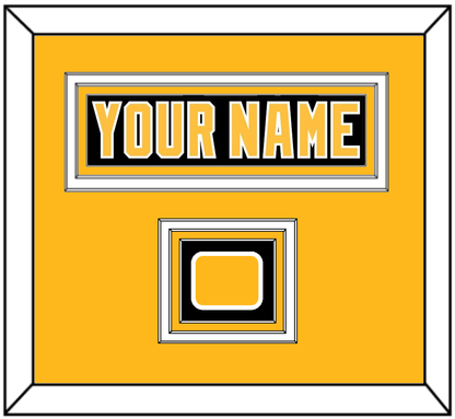 Pittsburgh Nameplate & Logo Patch - Road Black (1992-1997) - Premier Tier 2