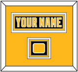 Pittsburgh Nameplate & Logo Patch - Road Black (1992-1997) - Triple Mat 2