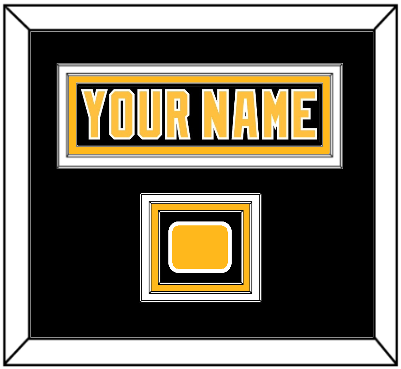 Pittsburgh Nameplate & Logo Patch - Road Black (1992-1997) - Premier Tier 3