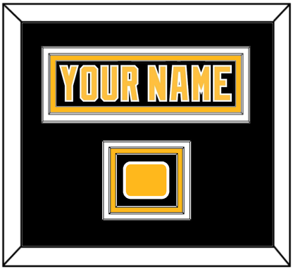Pittsburgh Nameplate & Logo Patch - Road Black (1992-1997) - Premier Tier 3
